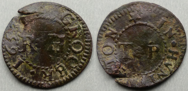 Huntingdon, RH TP GROCER 1653 farthing